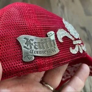 Faith Connexion red trucker hat Faith Connexion | Accessories | Faith Connexion Red Trucker  main image 4
